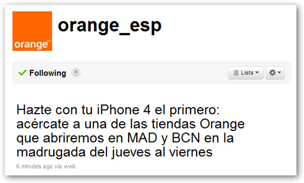 iPhone 4, Vodafone y Orange abren sus tiendas la noche del jueves para vender el iPhone 4 2 orangeespaña1