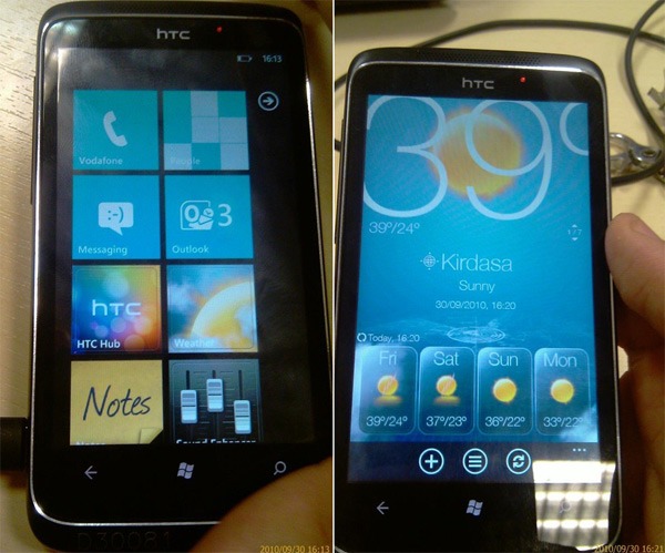 Imágenes filtradas del HTC Spark con Windows Phone 7