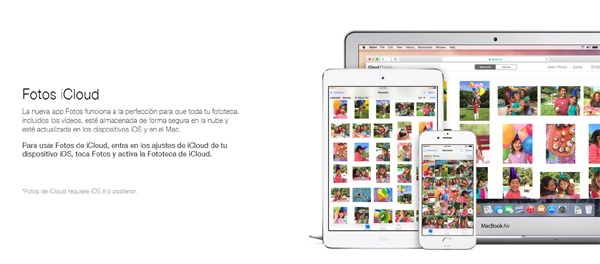 iCloud Fotos en iOS 8.1
