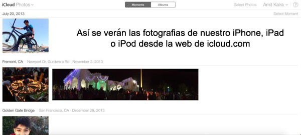 iCloud Fotos en iOS 8.1