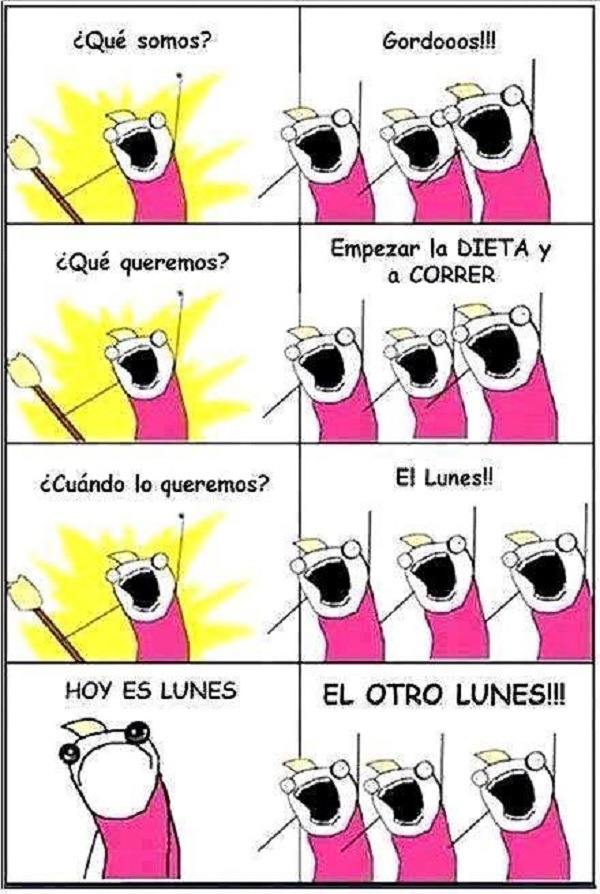 10 memes sobre los lunes para enviar por WhatsApp 8 meme lunes dieta