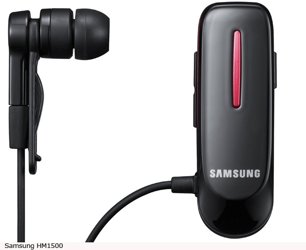 Samsung HM1000, HM1500, HM1600 y HM3200, auriculares equipados con tecnologí­a Bluetooth