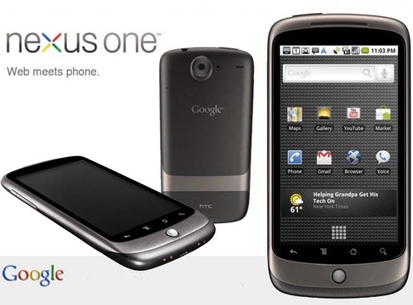 Nexus One, el móvil Android de Google dejará de venderse por Internet