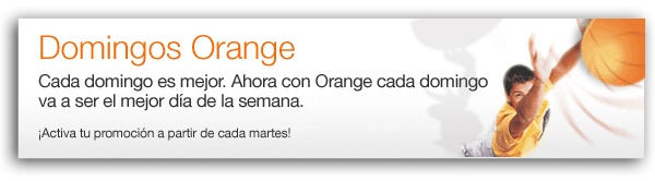 Domingos Orange gratis, promociones y servicios gratis o rebajados todos los domingos con Orange