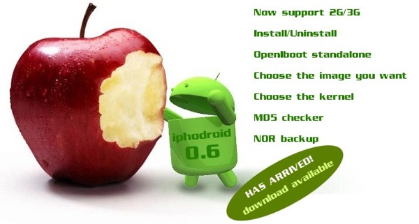 Instalar Android en iPhone, tutorial de iPhodroid para instalar en iPhone el sistema Android
