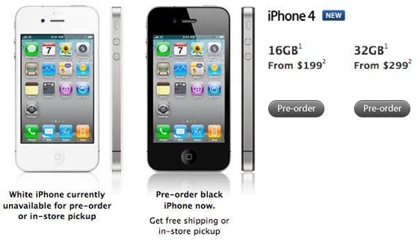 iPhone 4, Apple agota las reservas del iPhone 4 con 600.000 peticiones en un dí­a