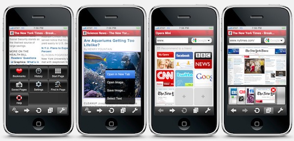 iPhone, Opera para iPhone alcanza en 17 dí­as 2,6 millones de descargas