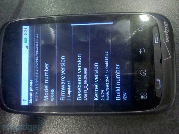 Motorola Ciena, un móvil táctil Android de gama baja para todos los bolsillos