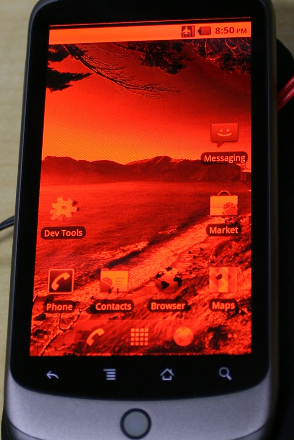 Nexus One, el color rojo ayuda a ahorrar baterí­a