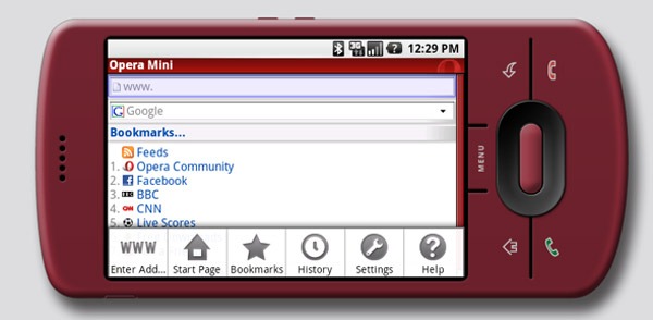 Opera en Android, Opera Mini 5.1 es la versión final de este navegador para Android