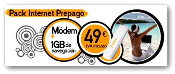 Jazztel Móvil, Bono Internet Prepago con Módem USB