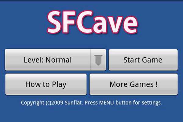 Android Market y SFCave, un juego gratis basado en un clásico de los 90