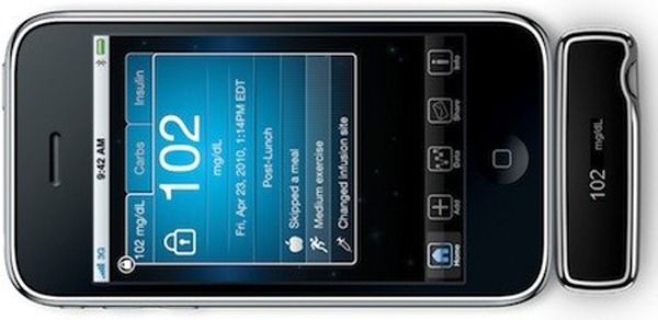 iPhone, iBGStar medidor de glucosa para diabéticos en el iPhone