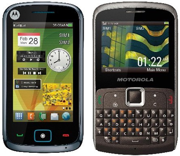 Motorola EX115 y EX128, teléfonos con doble SIM a la venta en Europa