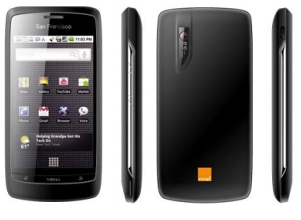 Orange San Francisco, nuevo teléfono móvil con Android 2.1