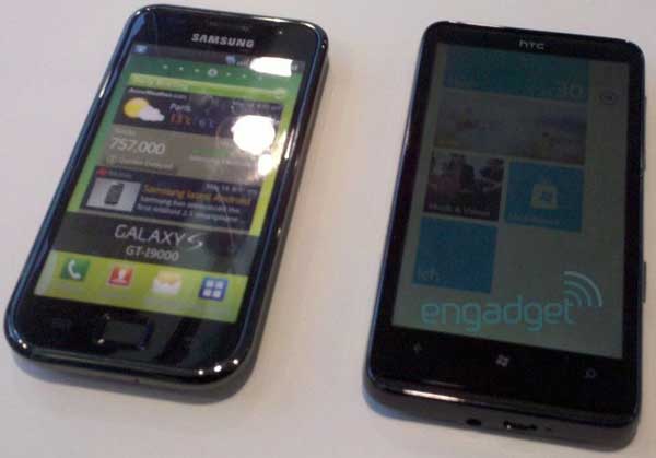 HTC HD7 Schubert se deja ver junto al Samsung Galaxy S