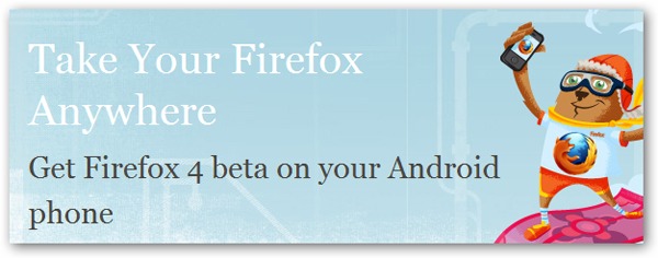 Firefox para Android, ya disponible la versión beta de Firefox 4 para Android