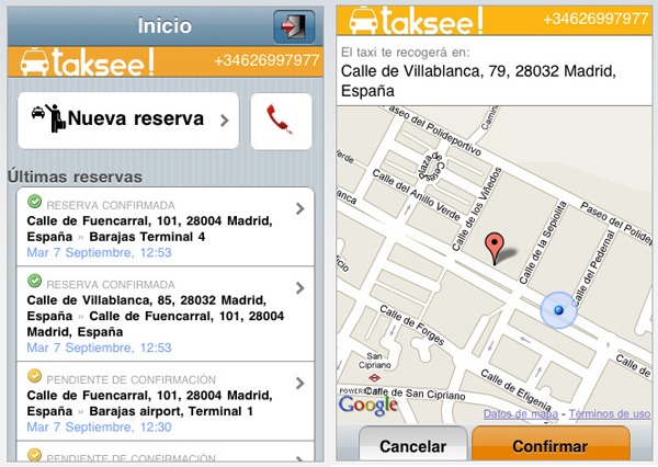 iPhone 4 Taksee!, cómo pedir un taxi desde el iPhone 4