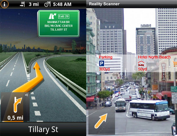 Navigon GPS, aplicación de navegación con realidad aumentada para móviles Android