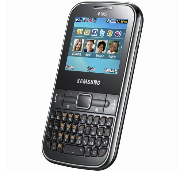 Samsung Ch@t 322, móvil con teclado QWERTY y SIM Dual