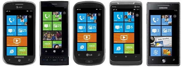 Microsoft anuncia el lanzamiento de diez teléfonos con Windows Phone 7