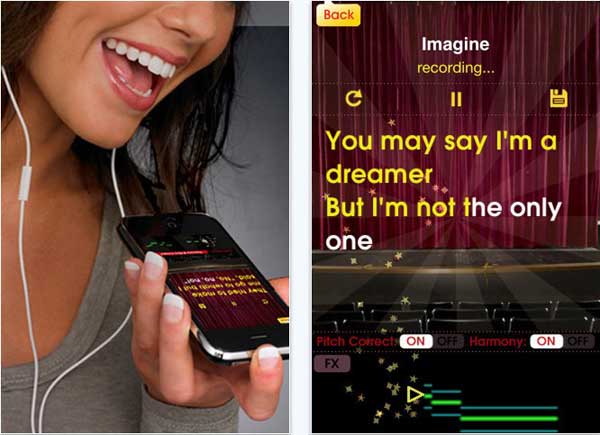 iPhone y Glee Karaoke, aplicación para tener karaoke con canciones de Glee en el iPhone