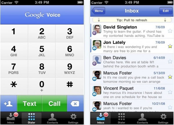 iPhone 4, Google Voice llega a iPhone