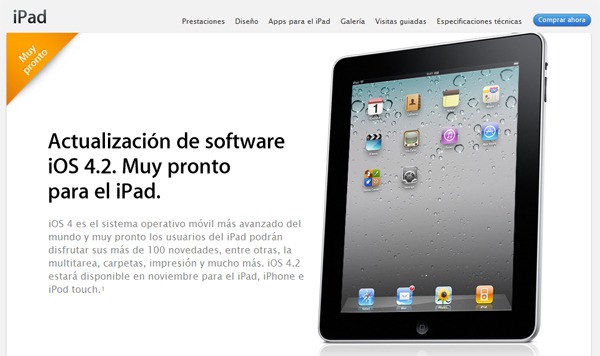 iPhone iPad iOs 4.2, la nueva versión de iOs 4.2 para iPhone y iPad podrí­a llegar hoy mismo