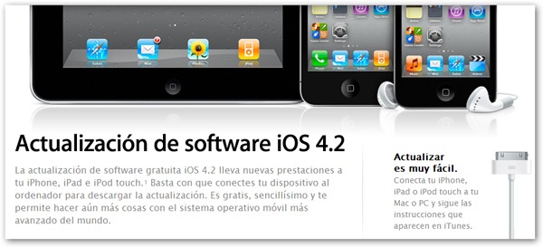 iPhone iOs 4.2, disponible desde hoy mismo para descargar en iPhone, iPad y iPod Touch