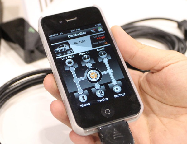 iPhone CarMonitor, aplicación para examinar el comportamiento de un coche Audi
