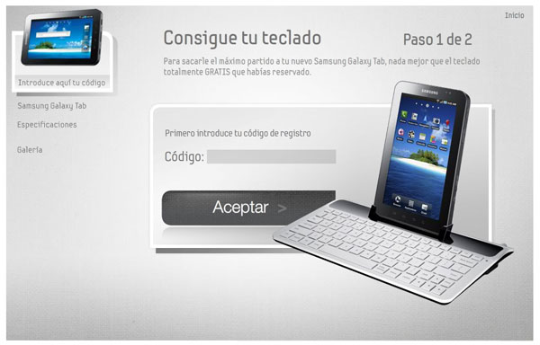Samsung Galaxy Tab, Samsung ya ha empezado a regalar los teclados del Samsung Galaxy Tab