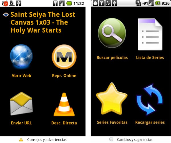 Series para Android, aplicación Android 2.2 para ver series y pelí­culas online en el móvil