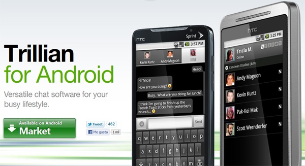 Trillian para Android, disponible nueva versión oficial de Trillian para Android