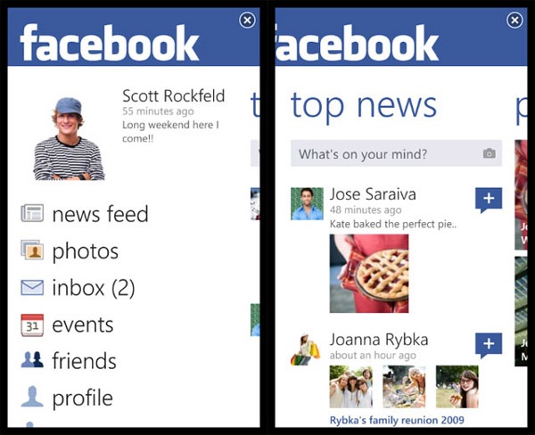 Facebook para Windows Phone 7, actualizada la aplicación de Facebook para Windows Phone 7