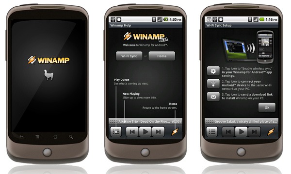 Winamp Android, actualización del reproductor Winamp disponible para Android