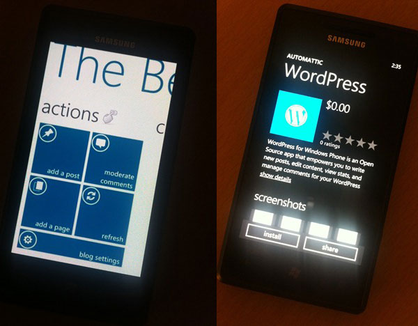 Windows Phone 7, descarga gratis la aplicación WordPress para Windows Phone 7