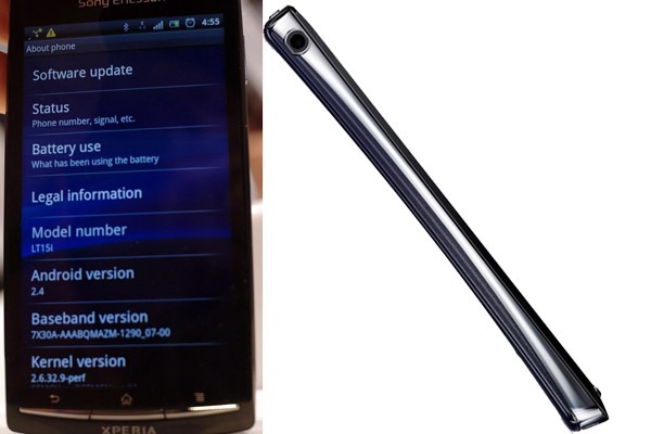 Android 2.4 Ice Cream, el Sony Ericsson XPERIA Arc mostró por error Android 2.4