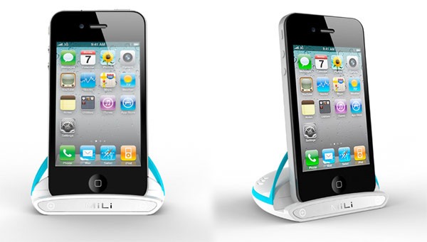iPhone 4 y iPad, base de carga MiLi HD con salida HDMI de alta definición