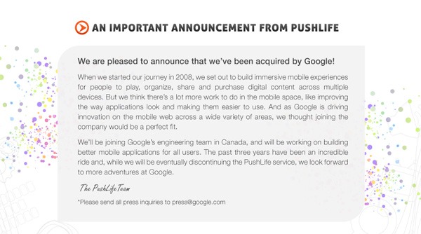 Android PushLife, Google compra el servicio musical PushLife para Android