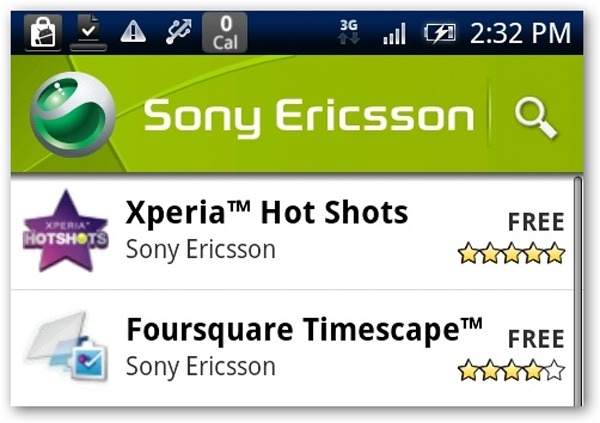 Sony Ericsson abre su canal de aplicaciones en el Android Market