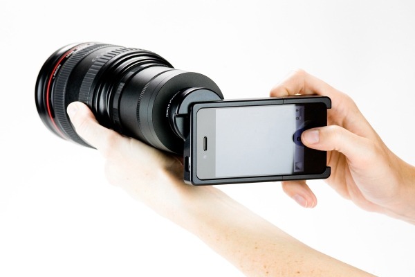 iPhone, como conectar un tele-objetivo al iPhone