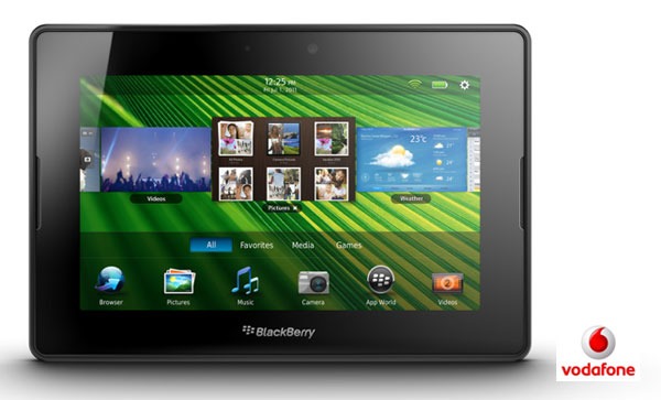 BlackBerry PlayBook con Vodafone, precios y tarifas 2