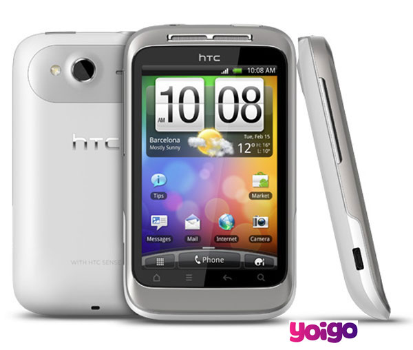 HTC Wildfire S con Yoigo, precios y tarifas