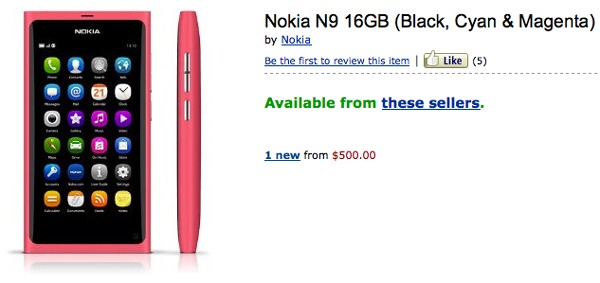 nokia-n9-01 El Nokia N9 ya se puede reservar a través de Amazon.com 1