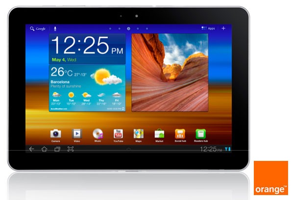 Tarifas y precios de la tableta Samsung Galaxy Tab 10.1 con Orange 1