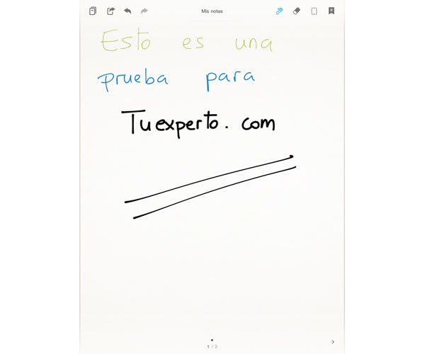 Aplicaciones para escribir a mano en el iPad 2 2