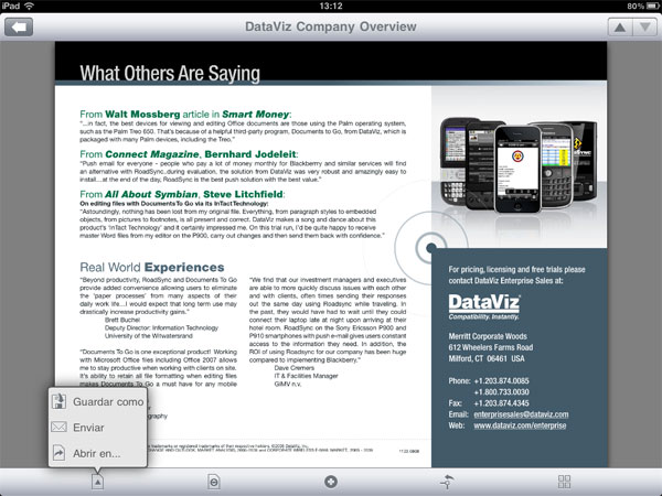 Cómo adjuntar fotos y documentos en los correos del iPad 2 3