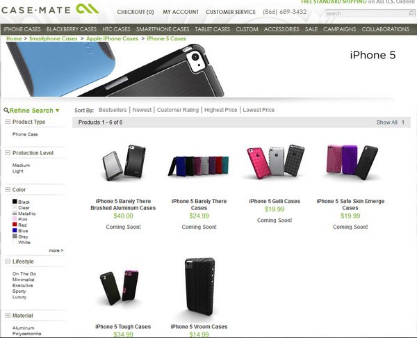 Las carcasas del iPhone 5 ya están en el inventario de AT&T 4
