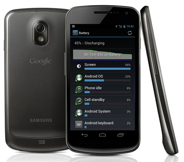 El Samsung Galaxy Nexus presume de autonomí­a