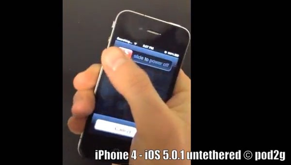 Así­ se ve el Jailbreak Untethered en el iPhone 4 con iOS 5.0.1